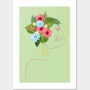 Tropical vibes Woman Posters and Art